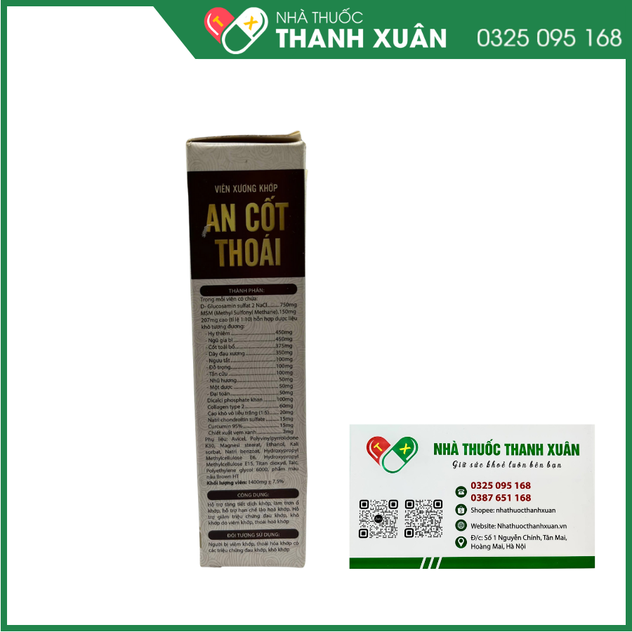 An Cốt Thoái giảm triệu chứng đau khớp